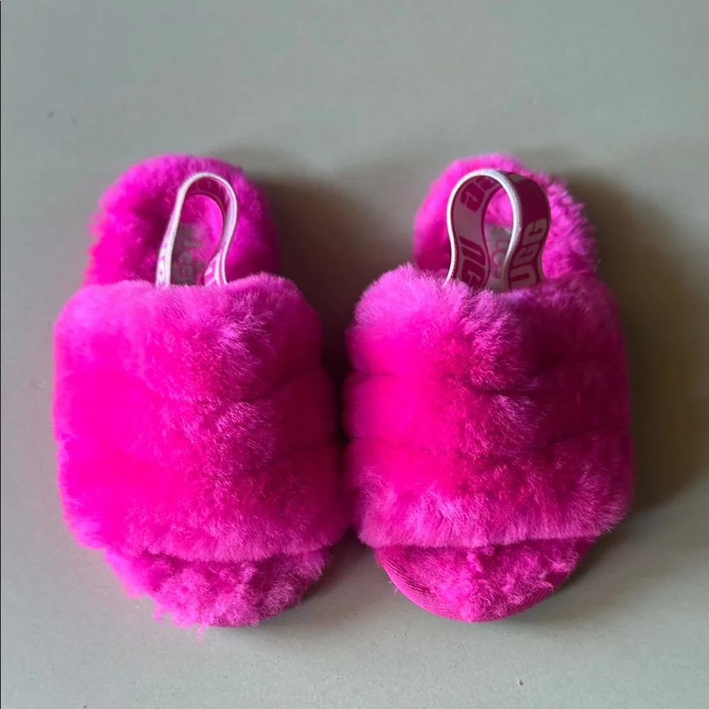 Ugg Fuzzy Pink Slippers